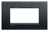 PLACA RECTANGULAR COLOR NEGRO ANTRACITA 4 MOD. LNA4804AR LIVING Y LIGHT