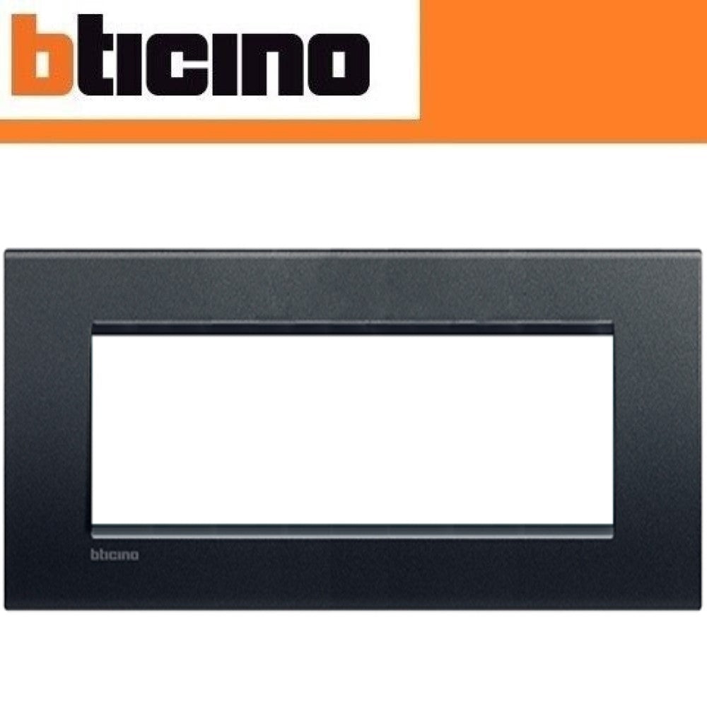 PLACA RECTANGULAR COLOR NEGRO ANTRACITA 7 MOD. LNA4807AR LIVING Y LIGHT
