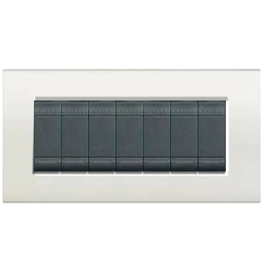 PLACA RECTANGULAR COLOR BLANCO 7 MOD. LNA4807BI LIVING Y LIGHT