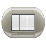 PLACA ELIPTICA COLOR TITANIO 3 MOD. LNB4803TC LIVING Y LIGHT