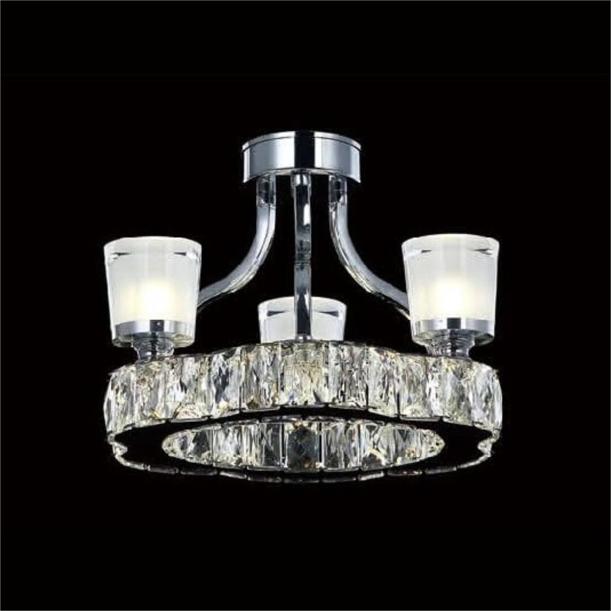 CANDIL DE CRISTAL LED 3 LUCES 60 WATTS MCA LUZ VIC