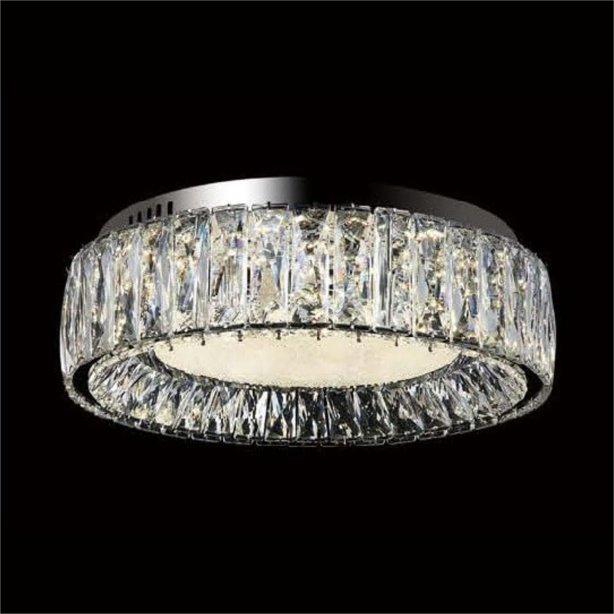 PLAFON DE CRISTAL GRANDE LED 128 WATTS MCA LUZ VIC