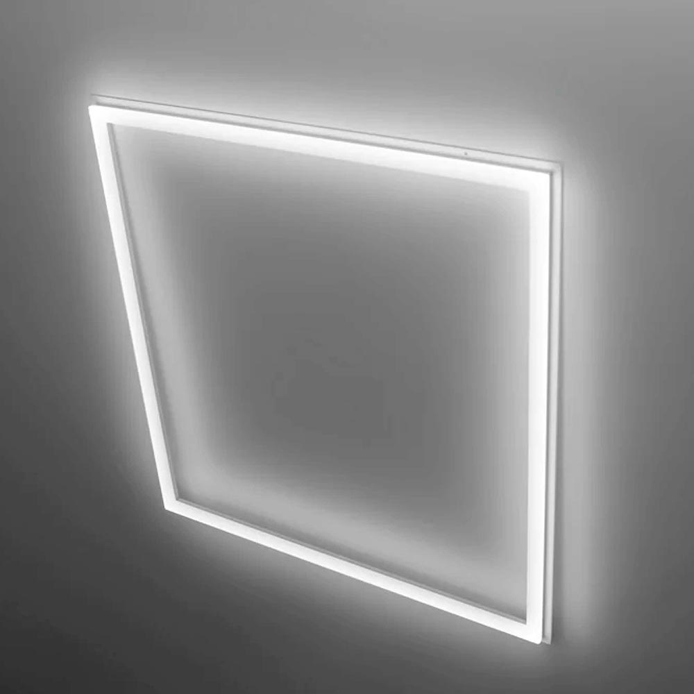 LUMINARIO T/MARCO EMP. O COLGAR LED 48W/85-265VCA. BCO. NEUTRO ALUM. PANEL PLAFON RETICULAR IP20 MARCO606048WNW