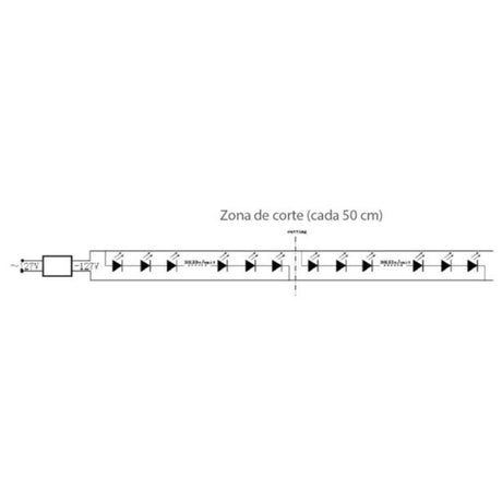 TIRA FLEXIBLE DE LED 5050 SMD 127V IP45 LUZ CALIDA MLED-60-IP45-5050-127V-CD/BC