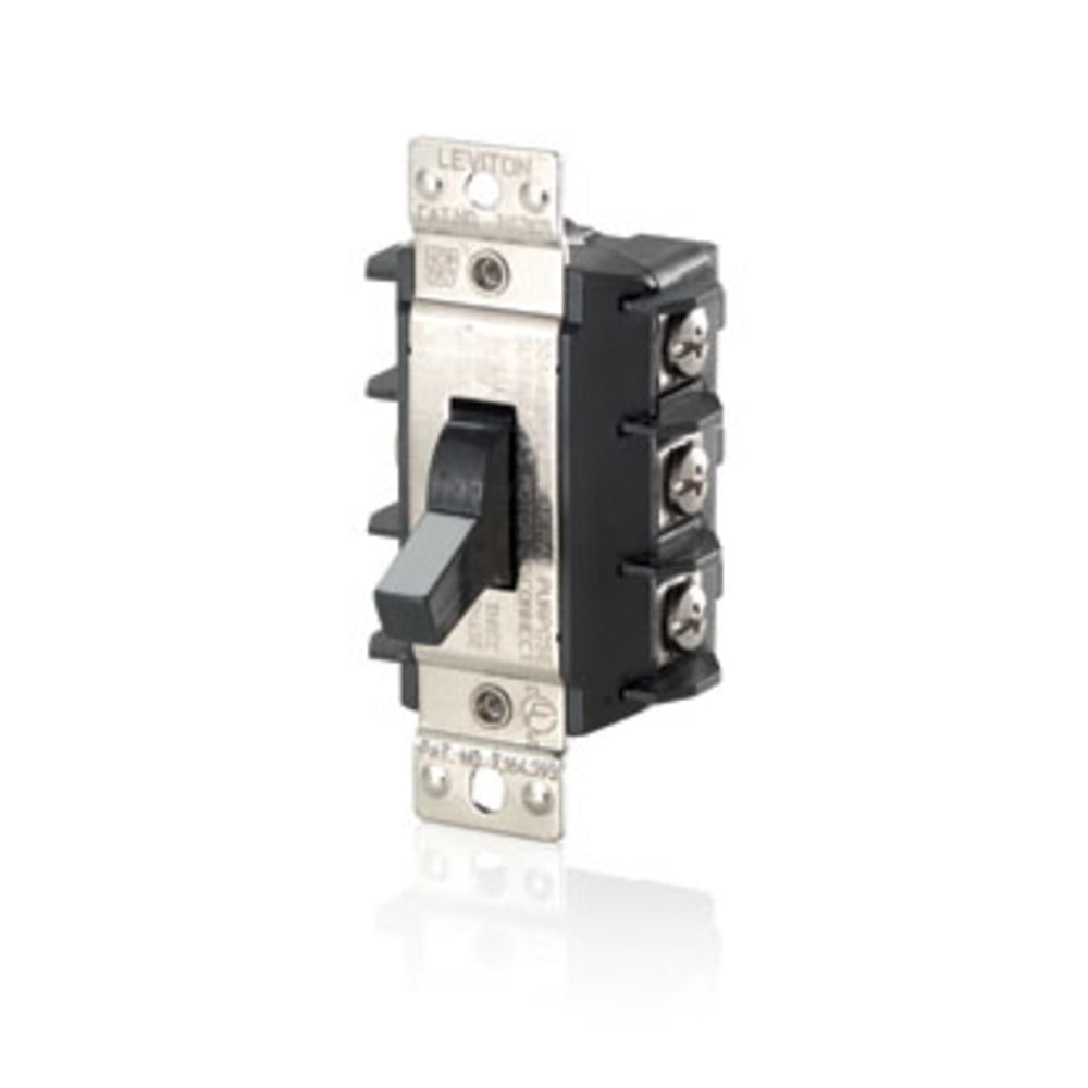 INT.PALANCA NEGRO DOBLE POLO 30A 600V LEVITON MS302-DS