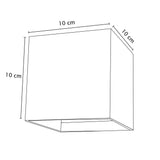 LUMINARIO DE LED P/PARED 2X3W 3000K IP45 10X10CM BLANCO ANGULO AJUSTABLE MCA MAXXI