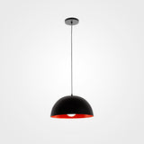 CANDIL CUERPO EN ALUMINIO 1 X E26 TERMINADO NEGRO MATE CON INT NARANJA
