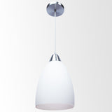 CANDIL CUERPO ALUMINIO VIDRIO SOPLADO BLANCO 20X120CM E27 127V MAXXI