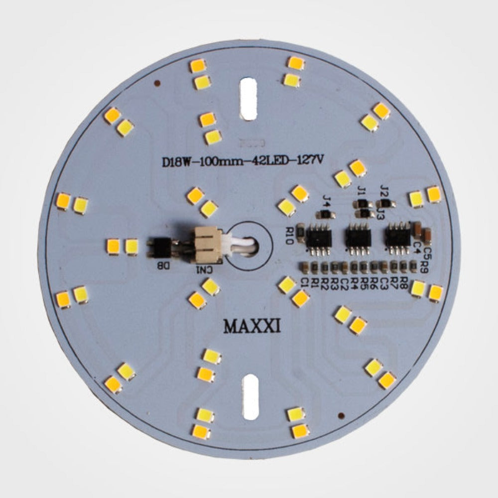 ACCESORIO PANEL DE LED PCB 18W BASE METALICA LUZ CALIDA DRIVER INCLUIDO 127 V