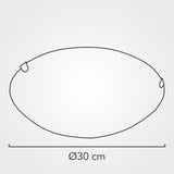 PLAFON DECORATIVO BEISBOL 2X20W. E26 VIDRIO SATINADO DECORADO MX-PF8019