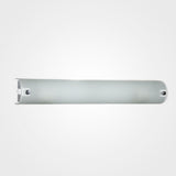 LUMINARIO DE PARED ARBOTANTE LAMINA DE ACERO VIDRIO MATE LATERALES CROMO LED INTEGRADO 3X5W 1270LM 6000K 8 X 45 CM
