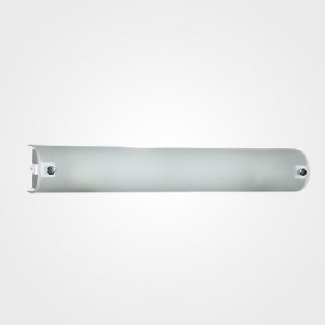 LUMINARIO DE PARED ARBOTANTE LAMINA DE ACERO VIDRIO MATE LATERALES CROMO LED INTEGRADO 3X5W 1270LM 6000K 8 X 45 CM