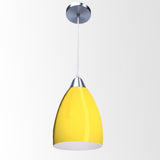 CANDIL CUERPO ALUMINIO VIDRIO SOPLADO AMARILLO 20X120CM E27 127V MAXXI