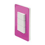 PLACA ESTEVEZ UNNO 3 MÓDULOS CARAMELO CHASIS BLANCO
