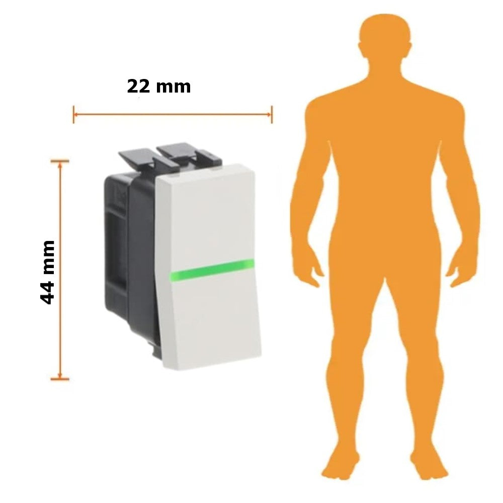 APAGADOR SENC C/PIL CONTROL 1MOD N2101.5-BL ZENIT NIESSEN