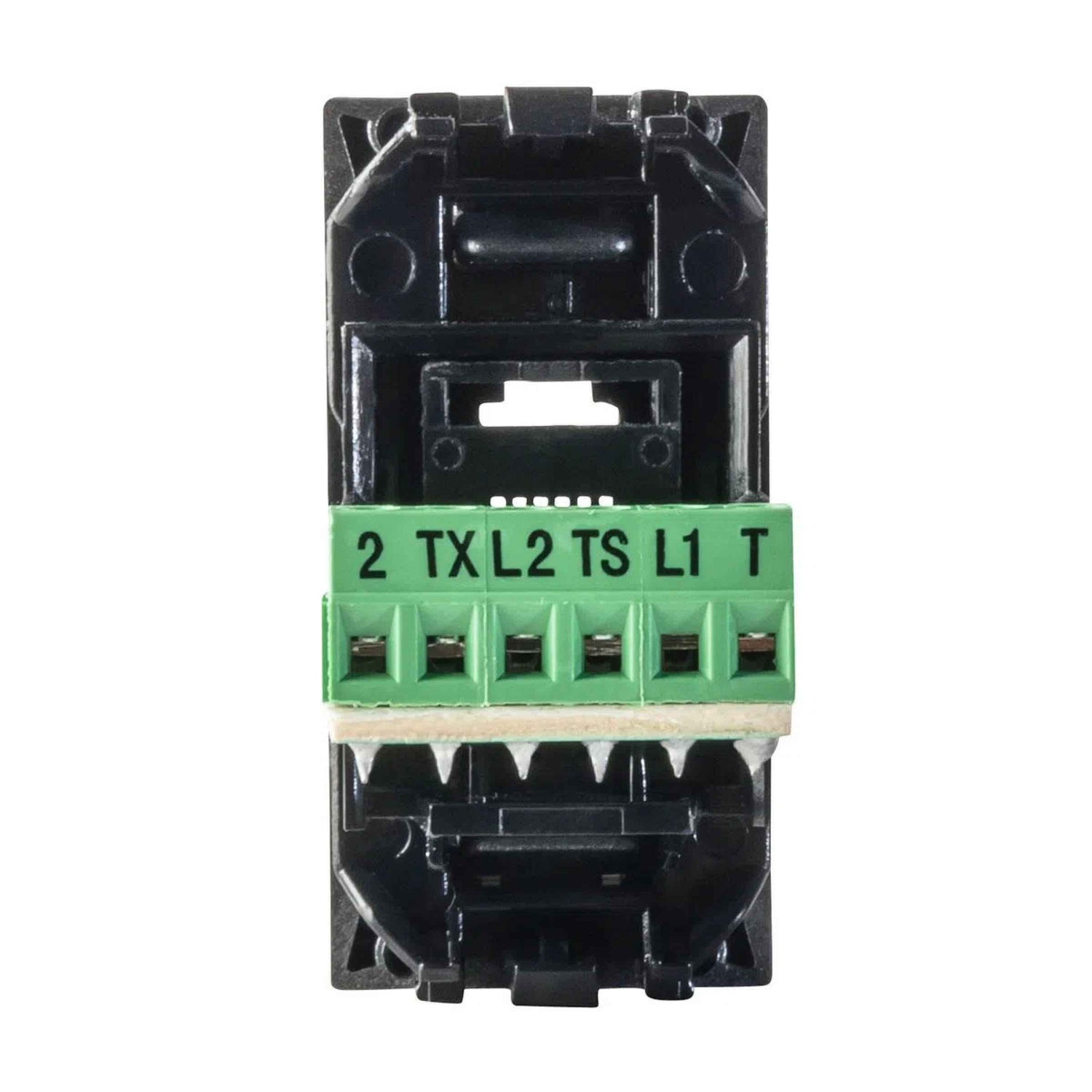 TOMA TELEFÓNICA ESTEVEZ ZENIT 1 MÓDULO DE 6 HILOS RJ11 PLATA