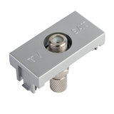 TOMA TV COAXIAL (CONECTOR ROSCADO) 1 MOD. PLATINO STATUS METALIZADO ***HAE2025***