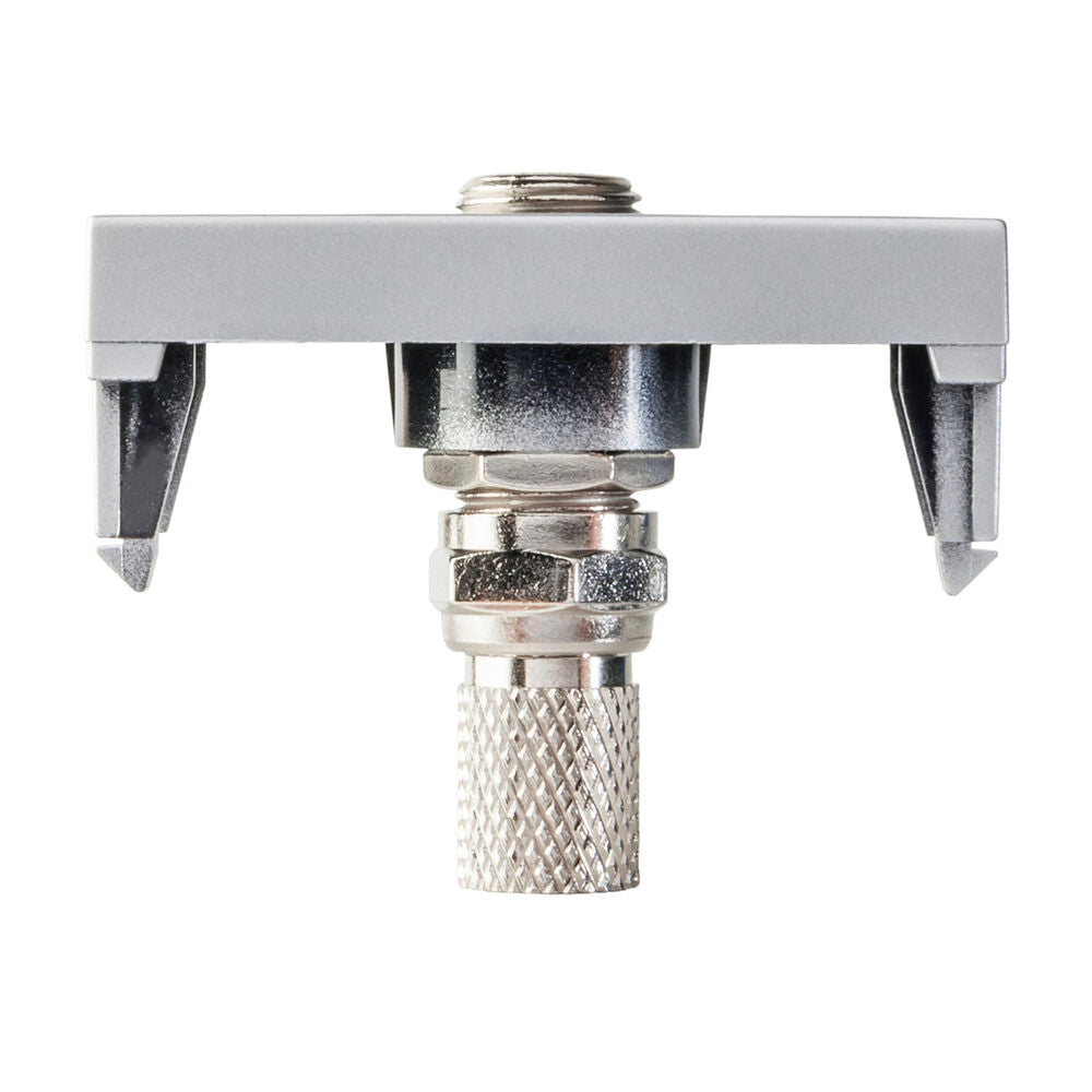TOMA TV COAXIAL (CONECTOR ROSCADO) 1 MOD. PLATINO STATUS METALIZADO ***HAE2025***