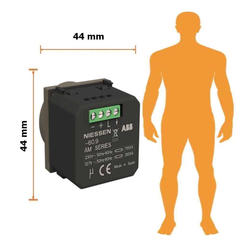DIMMER GIRATORIO LED 2 MOD. ANTRACITA 50W ESTEVEZ ***HAE2025***