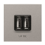 TOMA CARGADOR USB 2X700MA 2 MOD ZENIT
