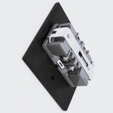 CONTACTO DUPLEX FALLA A TIERRA (GFCI) C/ PLACA ZENIT PLATA MECANISMO ANTRASITA