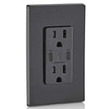 CONTACTO DUPLEX 2P+T 15A USBA 2.4A+ USBC 3A PLACA AN ZENIT