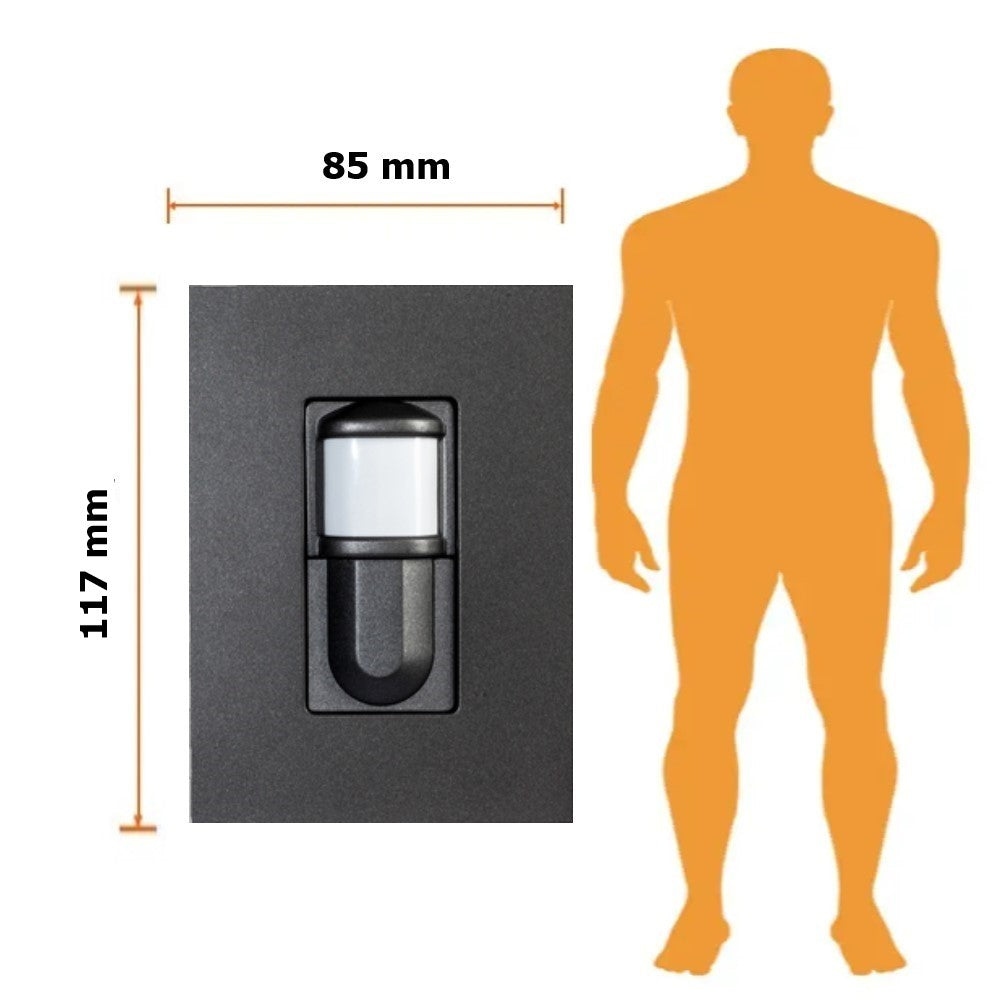 DETECTOR DE PRESENCIA 180  ANTRACITA C/PLACA ANTRACITA NISSEN ZENIT