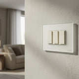 PLACA 3 MOD. CRISTAL BLANCO N2473-CB ZENIT NIESSEN