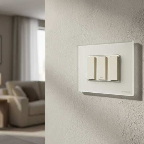 PLACA 3 MOD. CRISTAL BLANCO N2473-CB ZENIT NIESSEN