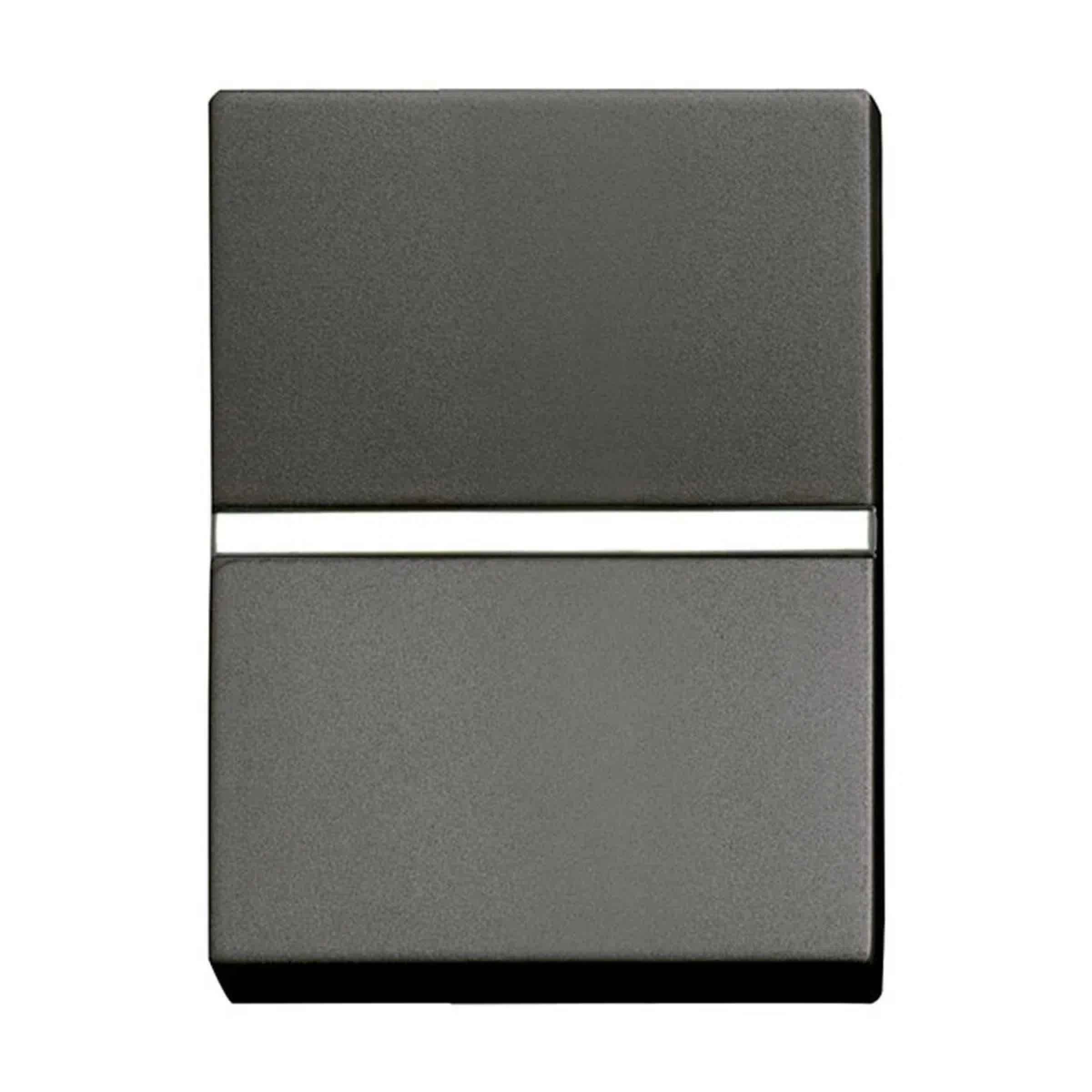 Apagador sencillo Niessen de 1.5 modulos color antracita N2801-AN ...