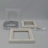 PLACA 2 MODULOS IP55 ZENIT BLANCO