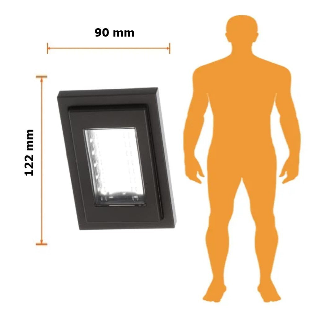 PLACA ESTEVEZ ZENIT PARA INTEMPERIE 3 MÓDULOS ANTRACITA IP55