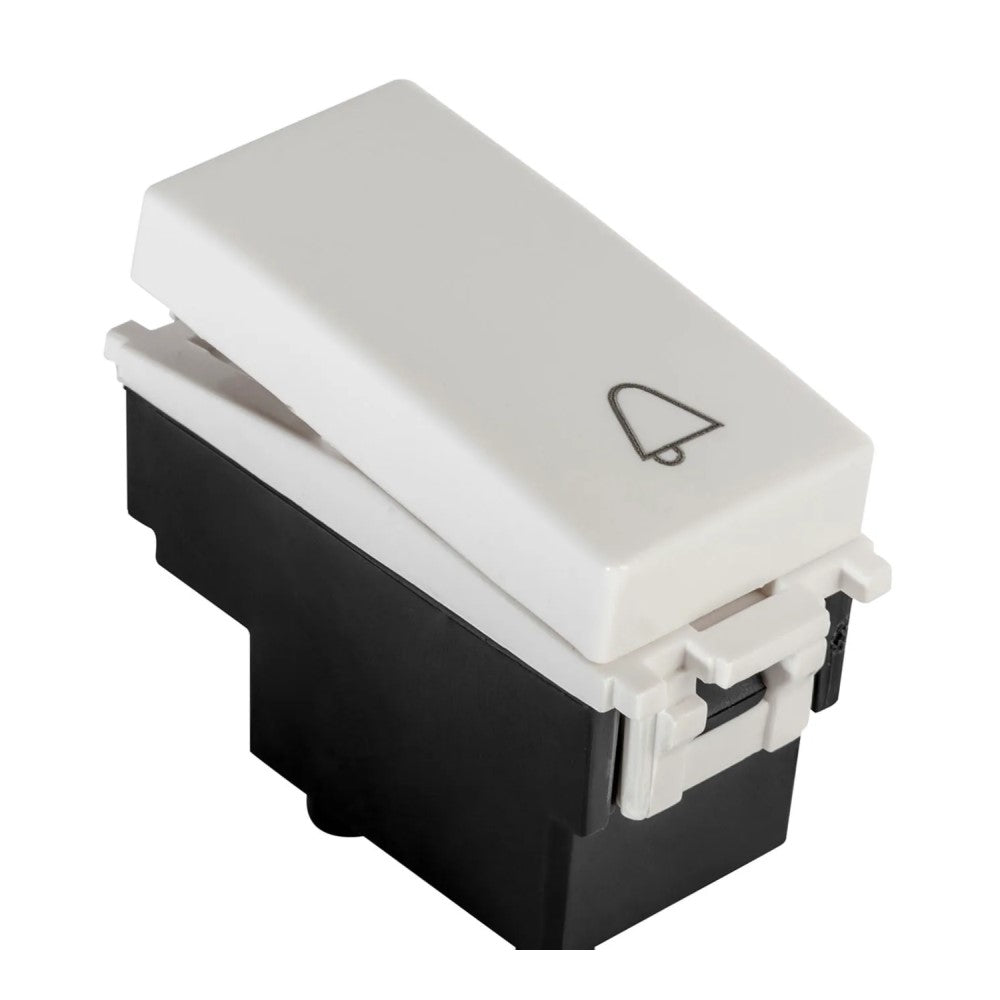 BOTON TIMBRE CAMPANA 1 MOD. BLANCO POLAR N4104-BP STEP NIESSEN