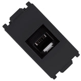 TOMA TELEFONICA P/4 HILOS 1 MOD. NEGRO PIANO N4117-NP STEP NIESSEN