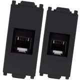 TOMA TELEFONICA P/4 HILOS 1 MOD. NEGRO PIANO N4117-NP STEP NIESSEN