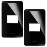 PLACA 1 VENTANA NEGRO PIANO N4371-NP STEP NIESSEN