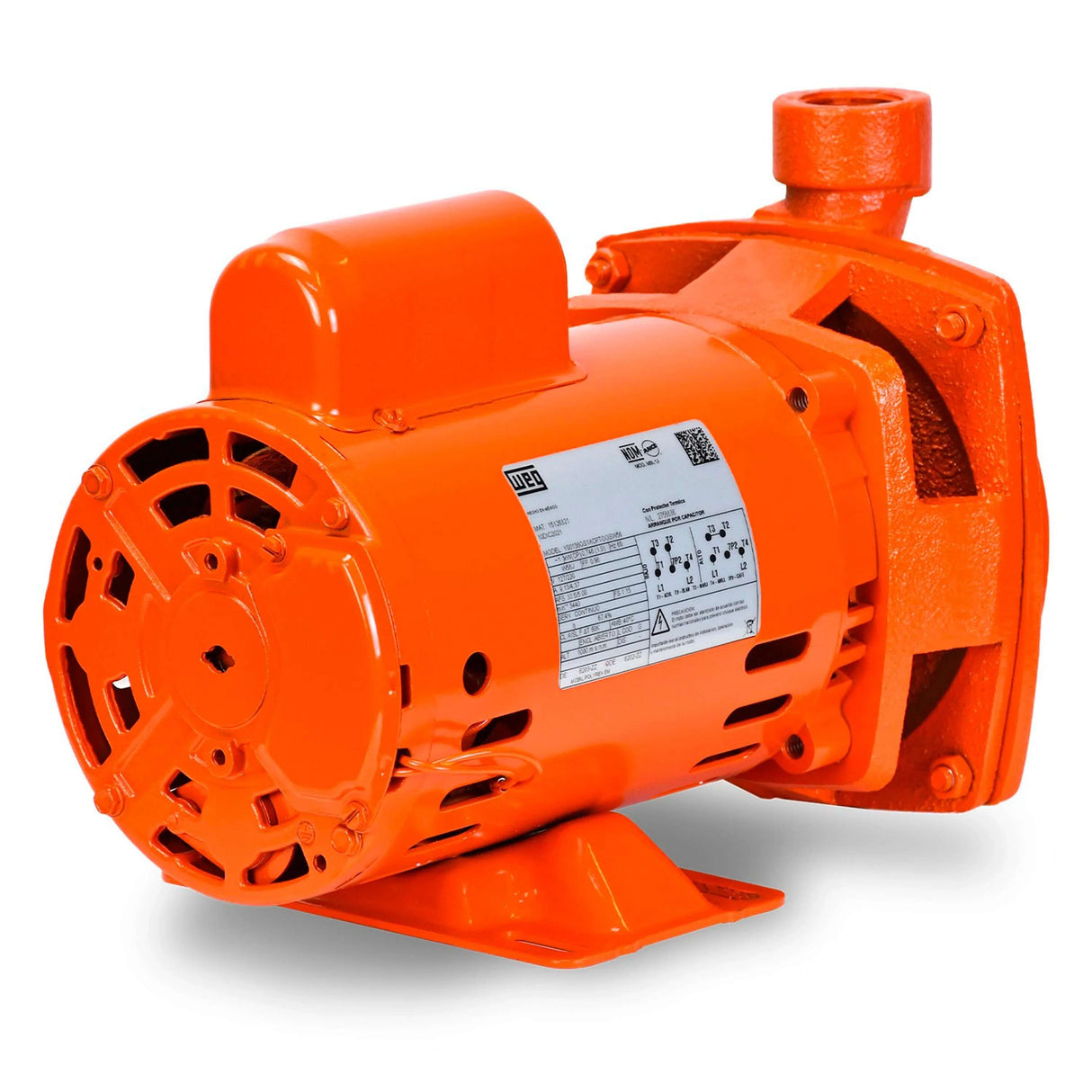MOTOBOMBA CENTRIFUGA 1HP/127V. (1") SUCCION 1 1/4" DESC. 1" ALT. 28MTS. 160LTS. POR MIN. MARCA NACESA