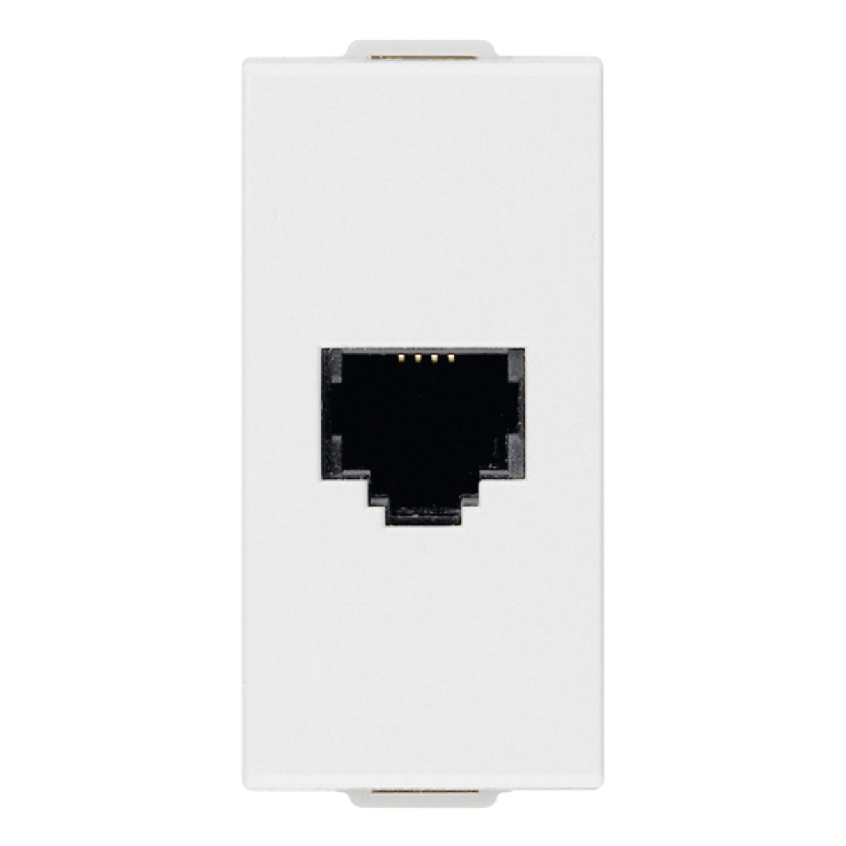 TOMA TELEFONICA RJ11 1 MOD. 6 POSICIONES 4 CONTACTOS BLANCO NEVE VIMAR