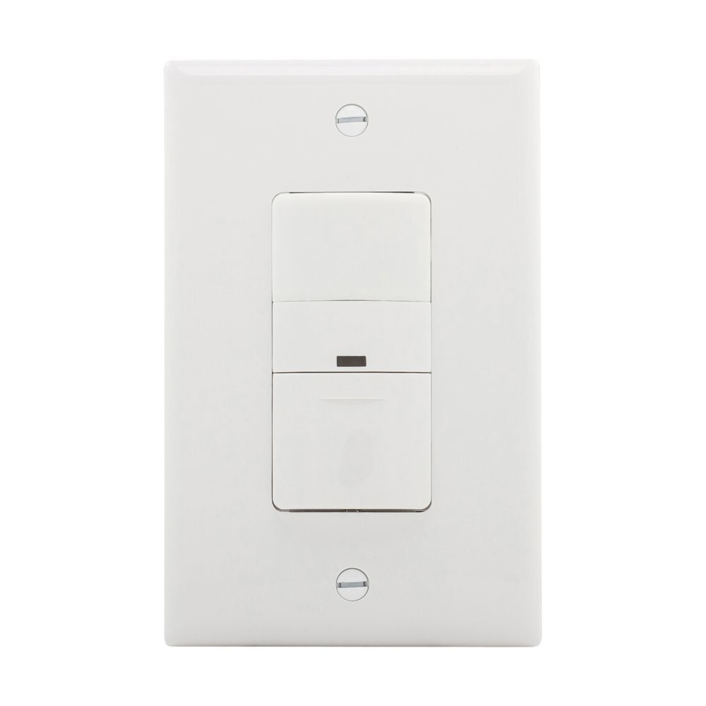 SENSOR OCUPACION CON 1 INTERUPTOR INFRARROJO PASIVO 180 55.74M2 120V/600W. 60HZ 1/6HP BLANCO