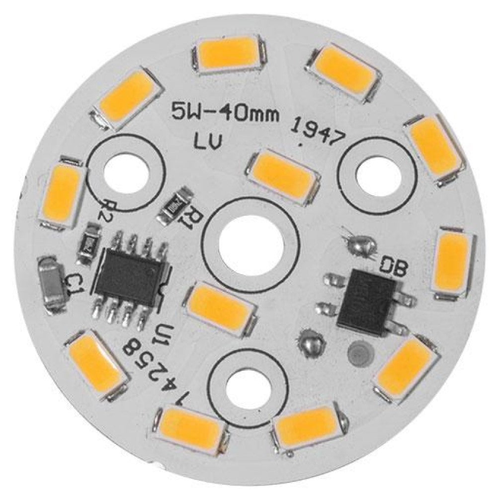 Lampara tipo pastilla de LED blanco, 5W, 120V. – Lumi Material Electrico