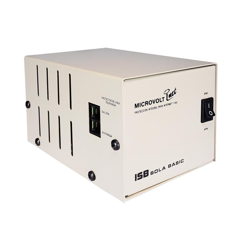 REGULADOR VOLTAJE MICROVOLT 750W.1000VA DN-21-102 SOLA BASIC NO. SERIE:***T.E. FINALES DICIEMBRE *** OFRECER 00-1571-01-7 ***