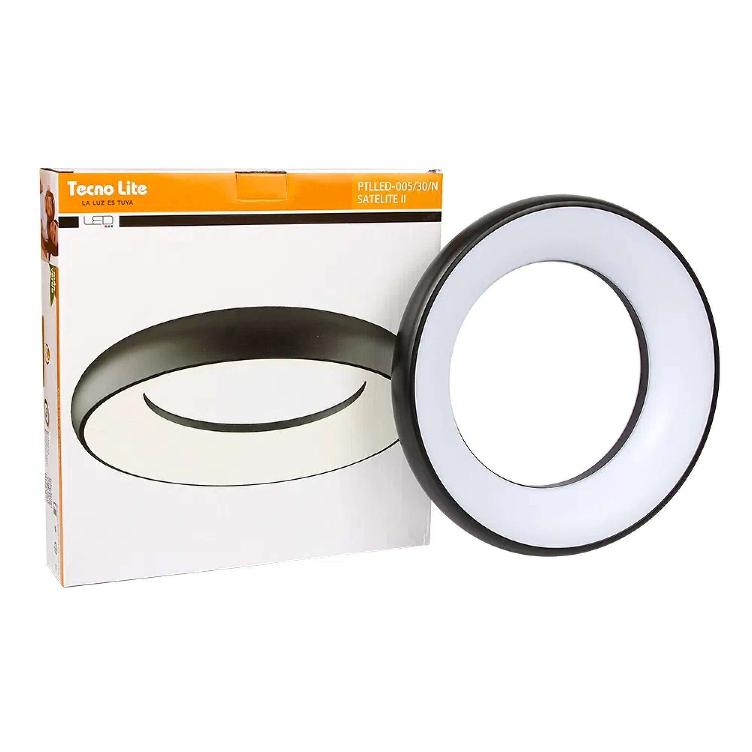 LÁMPARA DE INTERIOR LED SATELITE II TECNOLITE PARA SOBREPONER 25W LUZ SUAVE CÁLIDA*** HAE ***