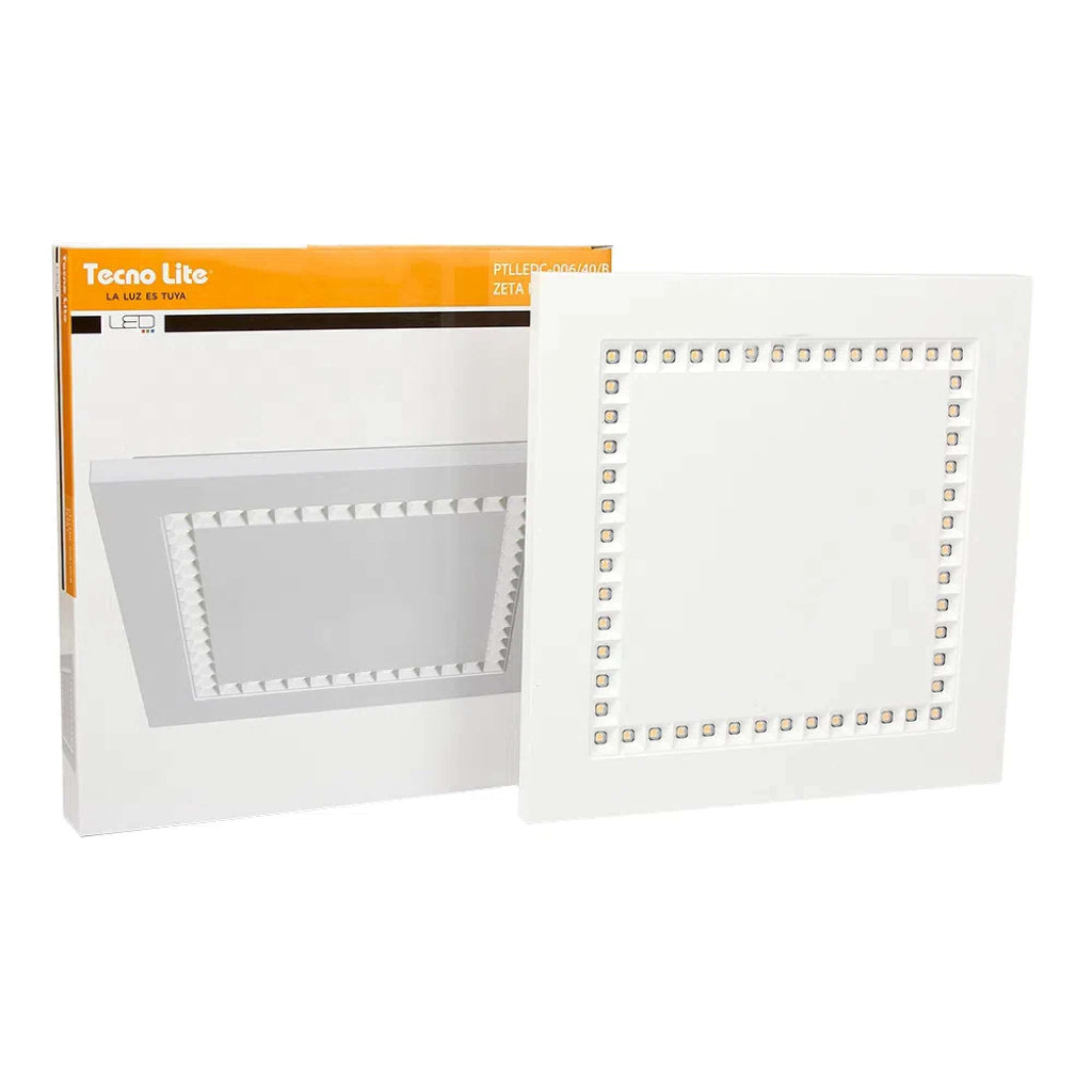 LÁMPARA DE INTERIOR LED TECNOLITE ZETA I PARA SOBREPONER 15W LUZ BLANCA NEUTRA *** HAE ***