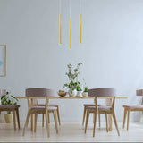 LUM COLGANTE CILINDRO 1 LUZ MINHA PENDANT D25XH600MM 1XG9 (NO INCLUIDO) DORADO QUOR