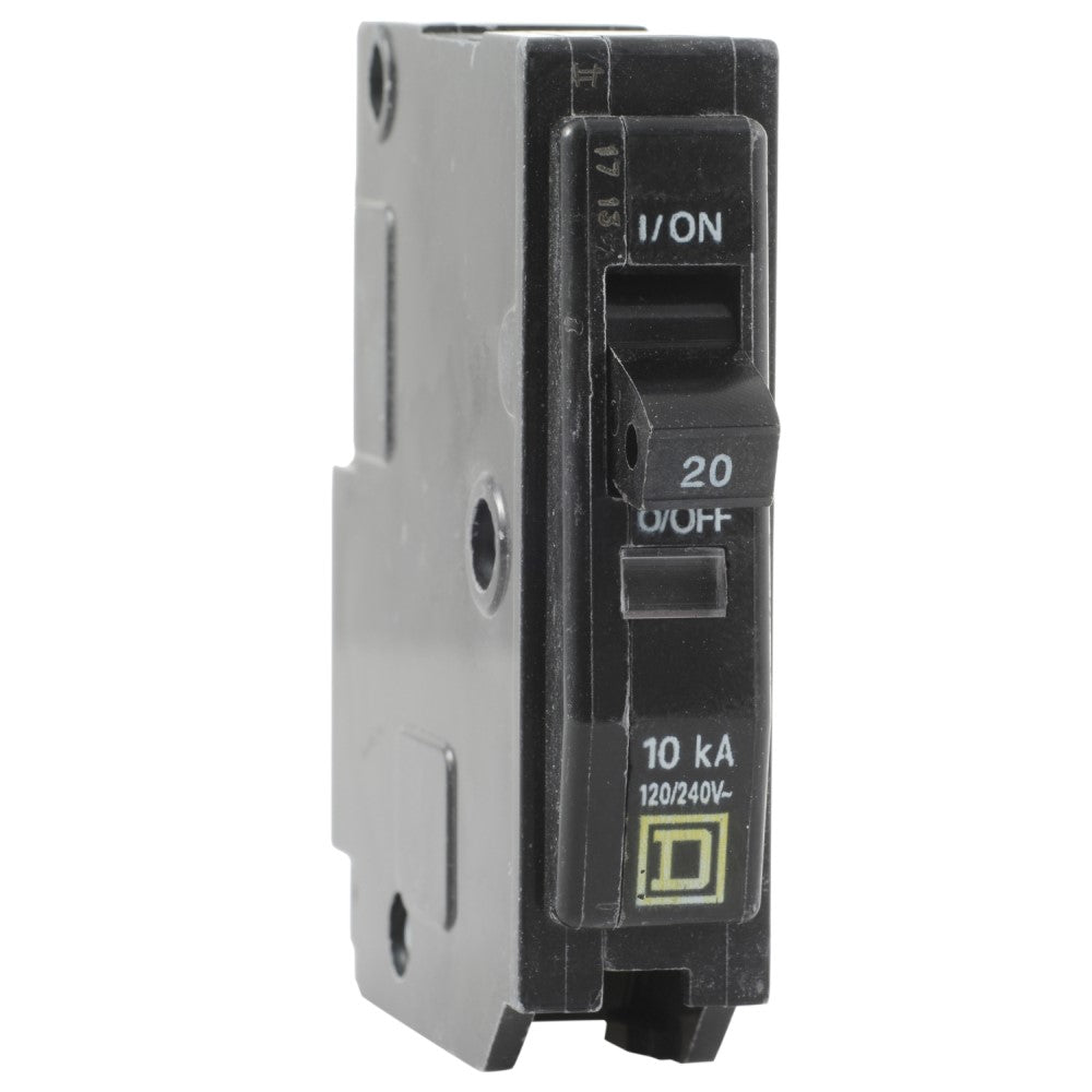 INTERRUPTOR TERMOMAGNETICO QO120 1X20A ENCHUFABLE 10KA 240V SCHNEIDER ELECTRIC *** OFRECER BTN1/20 ***