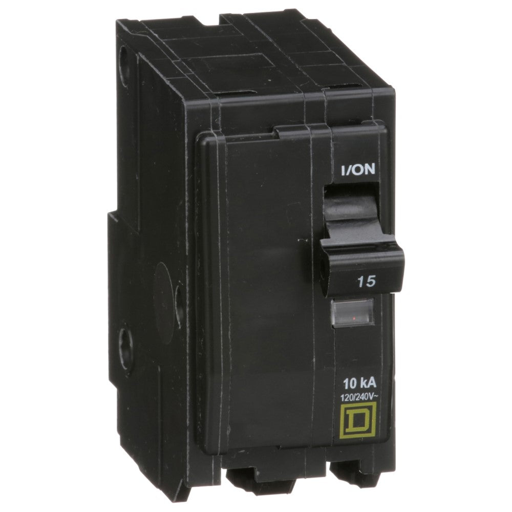 INTERRUPTOR TERMOMAGNETICO QO215 2X15A ENCHUFABLE 10KA 120-240V SCHNEIDER ELECTRIC *** OFRECER BTN2/15 ***