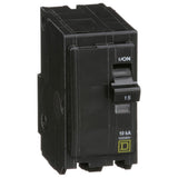 INTERRUPTOR TERMOMAGNETICO QO215 2X15A ENCHUFABLE 10KA 120-240V SCHNEIDER ELECTRIC *** OFRECER BTN2/15 ***