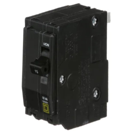INTERRUPTOR TERMOMAGNETICO QO215 2X15A ENCHUFABLE 10KA 120-240V SCHNEIDER ELECTRIC *** OFRECER BTN2/15 ***