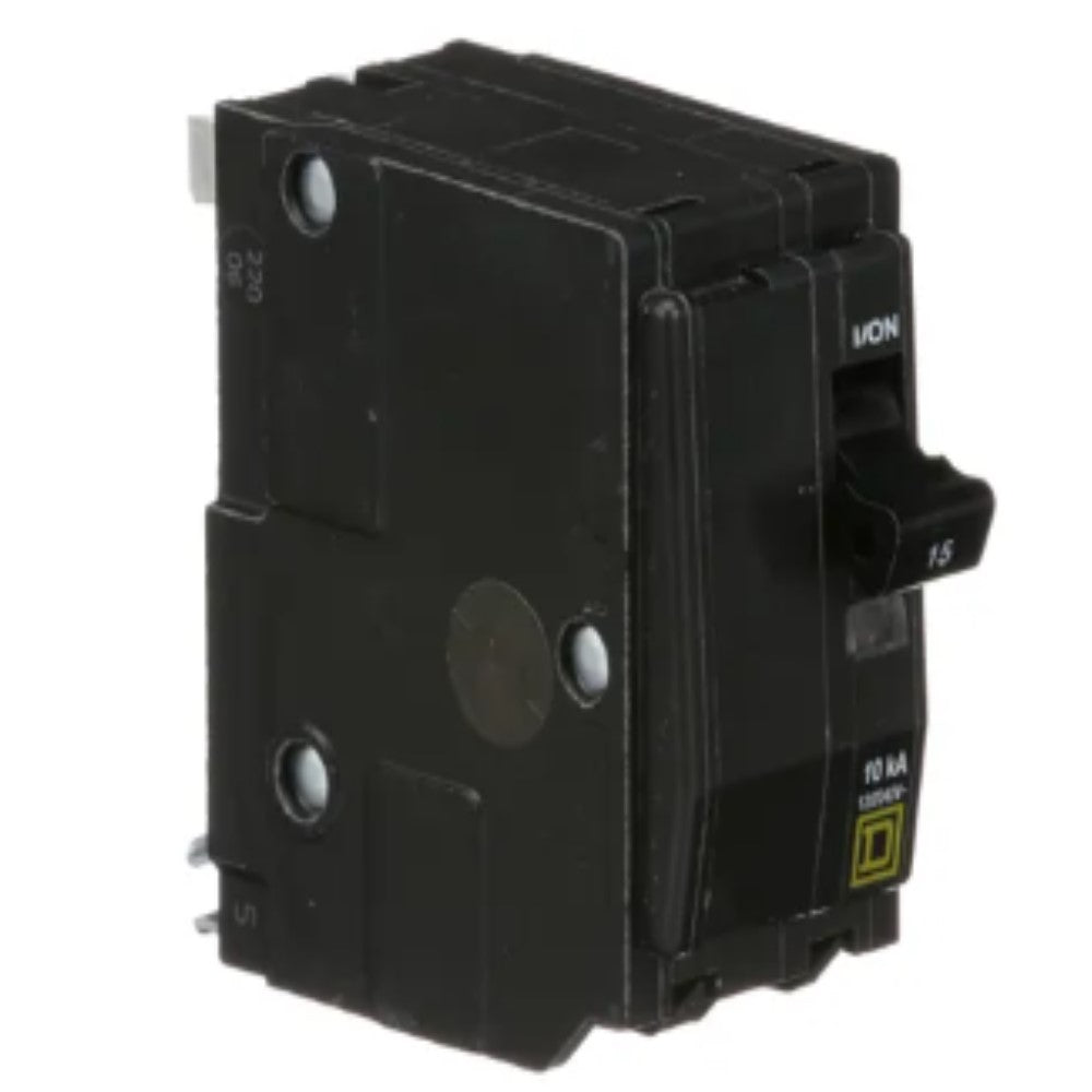 INTERRUPTOR TERMOMAGNETICO QO215 2X15A ENCHUFABLE 10KA 120-240V SCHNEIDER ELECTRIC *** OFRECER BTN2/15 ***