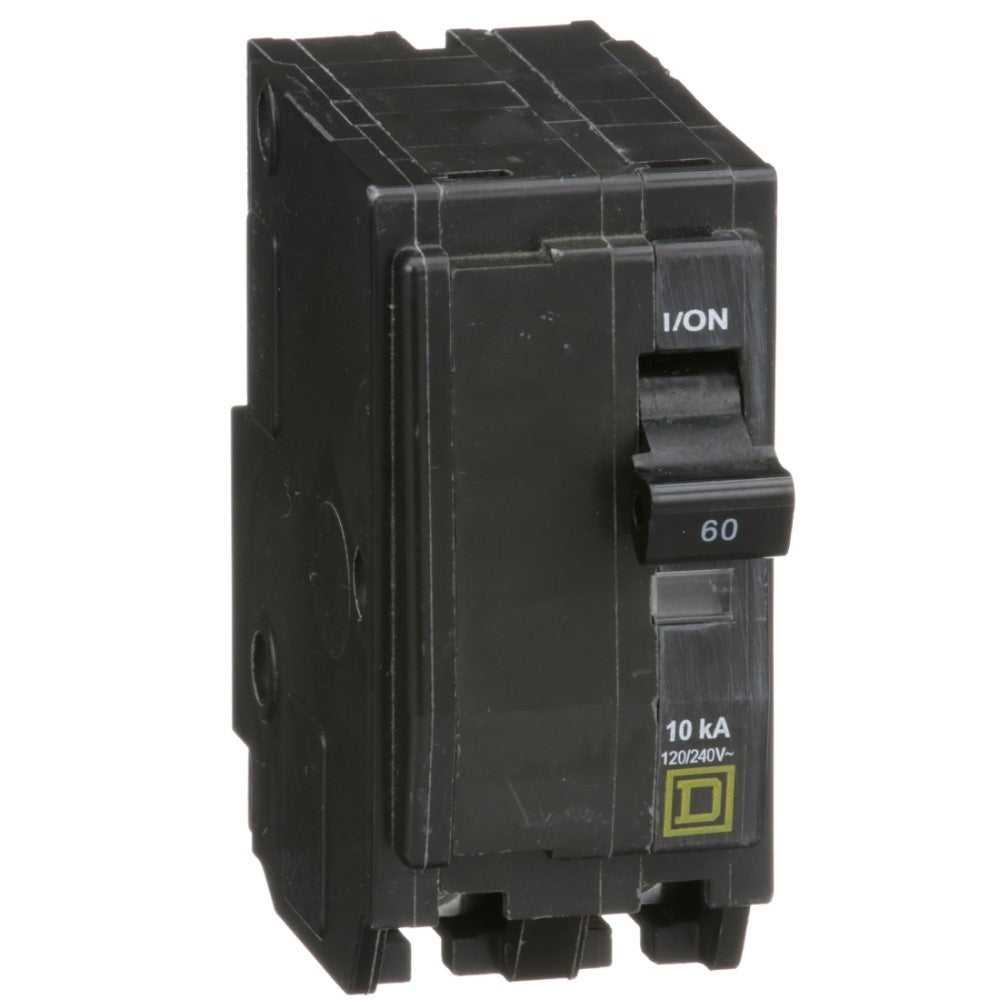 INTERRUPTOR TERMOMAGNETICO QO260 2X60A ENCHUFABLE 10KA 120-240V SCHNEIDER ELECTRIC *** OFRECER BTN2/60 ***